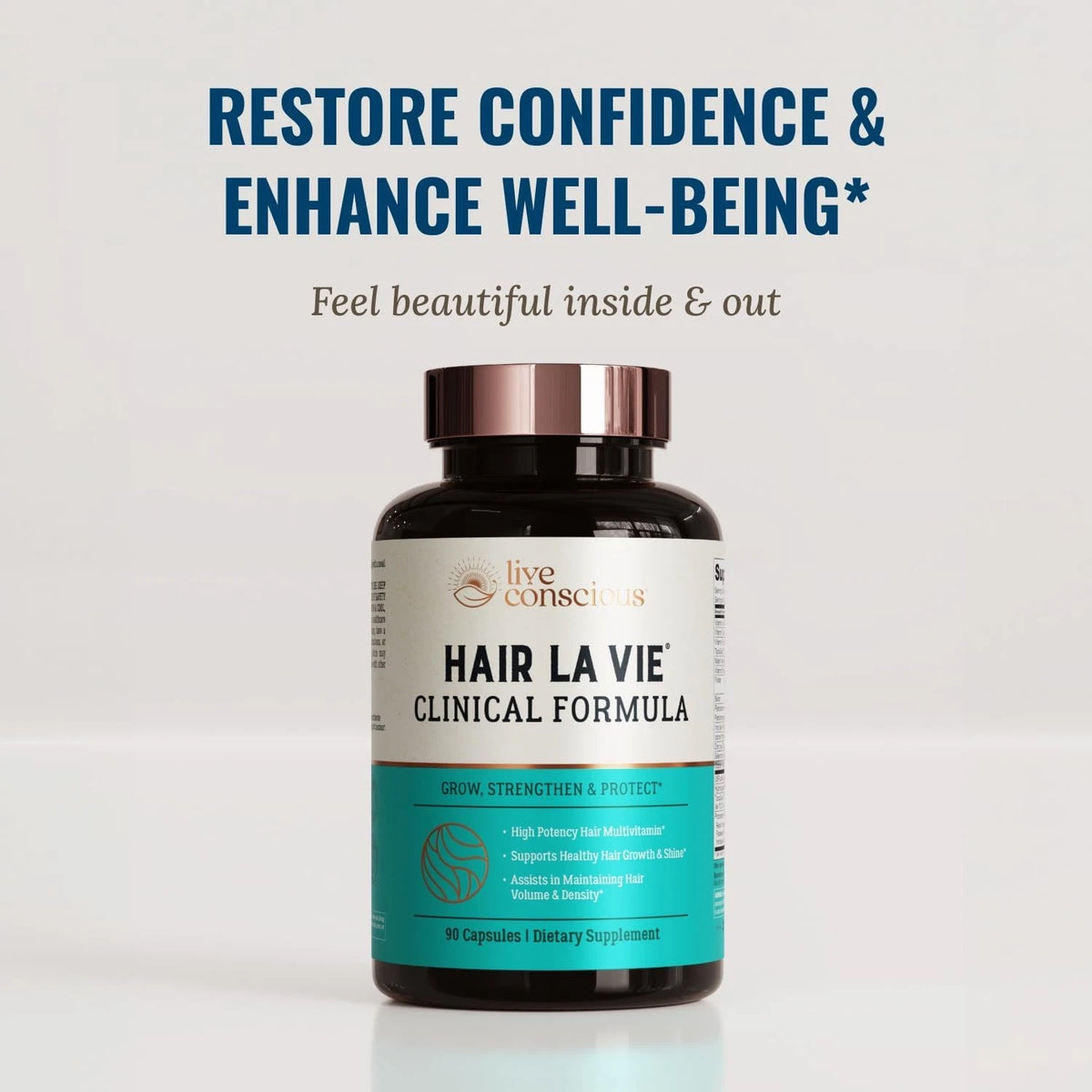 Hair La Vie Clinical Formula Hair Vitamins for Hair Regrowth, 90 Caps