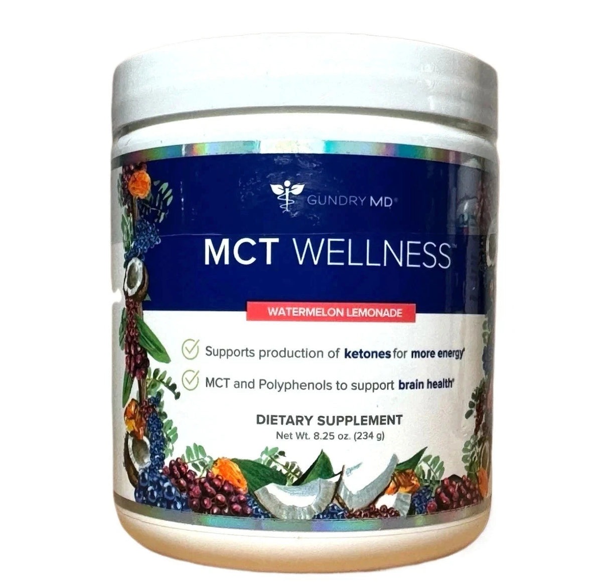 Gundry MD MCT Wellness - Watermelon Lemonade 8.25 oz - Dietary Supplement NEW