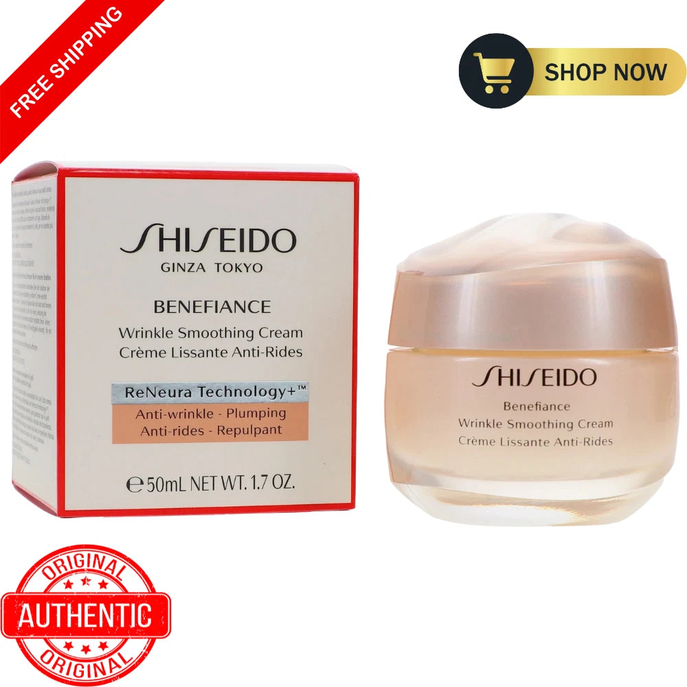 Shiseido Benefiance Wrinkle Smoothing Cream 1.7oz 50ml
