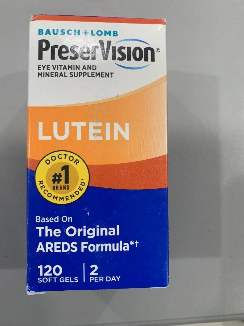 Bausch & Lomb PreserVision AREDS Lutein Eye supplement 120 Softgels (Pack Of 2)
