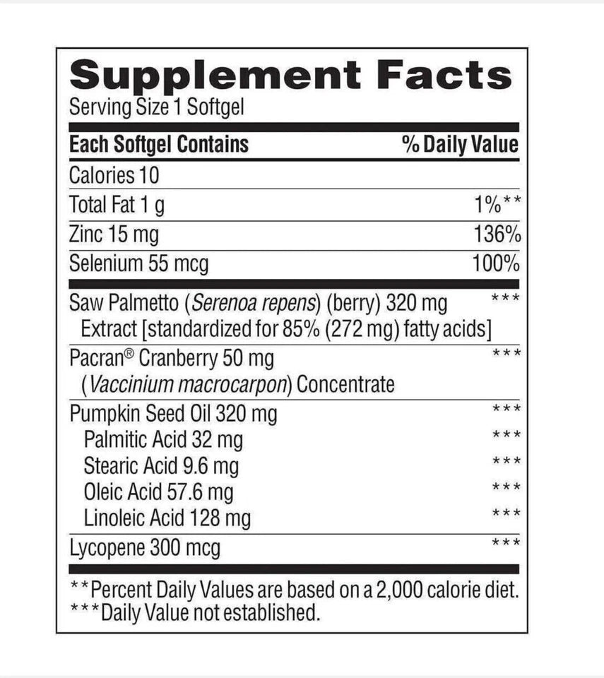 trunature Prostate Plus Health Complex, 250 Softgels